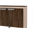 Balcão Com Tampo 02 Portas 105 Cm Bec107 Fendi/moka - Briz