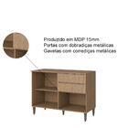 Balcão Com Tampo 03 Portas 02 Gavetas Juliette Aramóveis