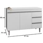 Balcao Com Tampo 100 Cm 2 Portas Andreia Reajl