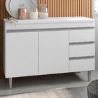 Balcao Com Tampo 100 Cm 2 Portas Andreia Reajl