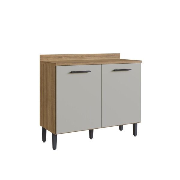 Balcão Com Tampo 105cm Supreme  Teka/off White