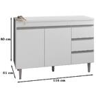 Balcao Com Tampo 120 Cm 2 Portas Andreia Reajl