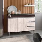 Balcao Com Tampo 120 Cm 2 Portas Andreia Reajl