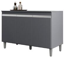 Balcao Com Tampo 120 Cm 3 Portas Manu Reajl