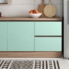 Balcão Com Tampo 120cm 1 Porta 3 Gavetas Etna Carvalho Oak/me