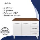 Balcao Com Tampo 120cm 9110x9300 Mobbs