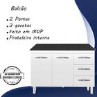 Balcao Com Tampo 120cm 9110x9300 Mobbs