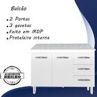 Balcao Com Tampo 120cm 9110x9300 Mobbs