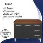 Balcao Com Tampo 120cm 9110x9300 Mobbs