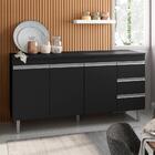 Balcao Com Tampo 150 Cm 3 Portas Andreia Reajl