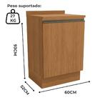 Balcao Com Tampo 1 Porta 60 Cm Maxxi G742 Kappesberg