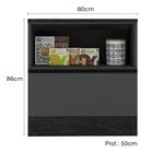 Balcao Com Tampo 1p 1g 80 Cm 12538 Etti Pnl