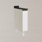 Balcao com Tampo 1P 20cm MDF Kali 16796 Bianco Toq Branco Uv