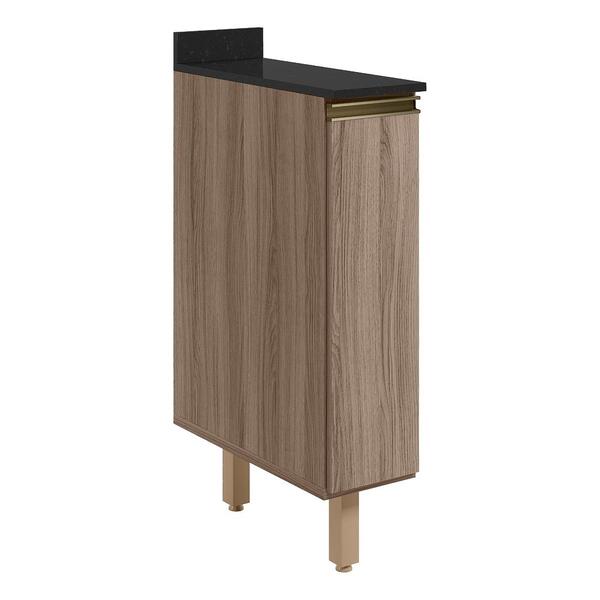 Balcao com Tampo 1P 20cm MDF Kali 16796 Carvalho Toq Carvalho