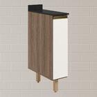 Balcao com Tampo 1P 20cm MDF Kali 16796 Carvalho Toq Off Whit