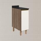 Balcao Com Tampo 1P 30 cm MDF Kali 12217 Carvalho Toq Off Whi