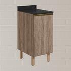 Balcao Com Tampo 1P 40 cm MDF Kali 12218 Carvalho Toq Carvalh