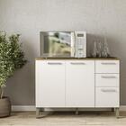 Balcão Com Tampo 2 Gavetas E 3 Portas Münster Freijó Supremo