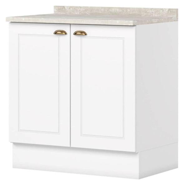 Balcao Com Tampo 2 Portas 80 Cm Americana Henn