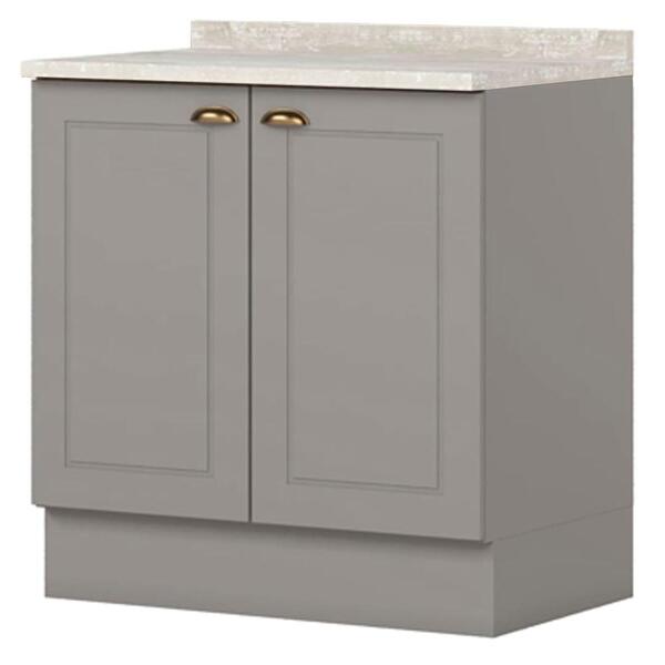 Balcao Com Tampo 2 Portas 80 Cm Americana Henn