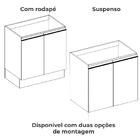 Balcao Com Tampo 2 Portas 80 Cm Maxxi G744 Kappesberg