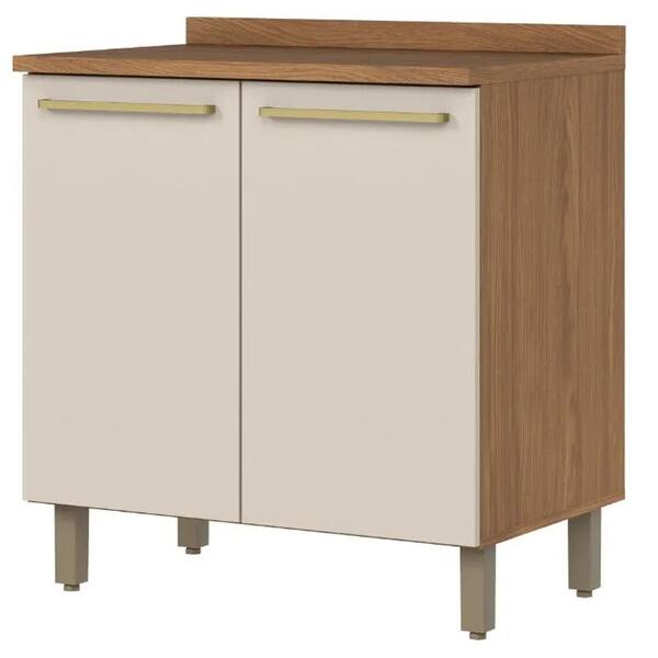 Balcao Com Tampo 2 Portas 80 Cm Requinte Henn