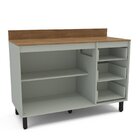 Balcão Com Tampo 2 Portas E 3 Gavetas Rubi Yescasa Verde Oliva