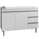 Balcao Com Tampo 2 Pt 3 G 100 Cm Andreia Reajl Moveis