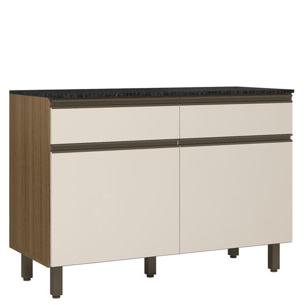 Balcao Com Tampo 2 Pts 2 Gavs 120cm 17003 Pln