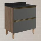 Balcao Com Tampo 2g 80cm Mdf Kali 16412 Nicioli