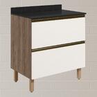 Balcao Com Tampo 2g 80cm Mdf Kali 16412 Nicioli