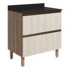 Balcao Com Tampo 2g 80cm Mdf Kali 16412 Nicioli