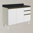 Balcao Com Tampo 2p 3g 120cm Mdf Kali 16417 Nicioli