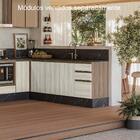 Balcao Com Tampo 2p 3g 120cm Mdf Kali 16417 Nicioli