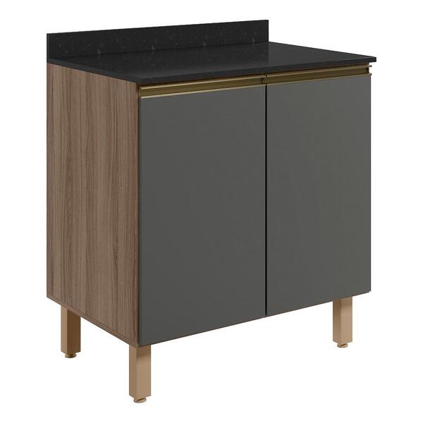 Balcao Com Tampo 2p 60 Cm Mdf Kali 12220 Nicioli