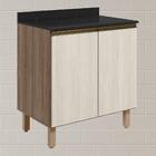 Balcao Com Tampo 2p 70 Cm Mdf Kali 12221 Nicioli