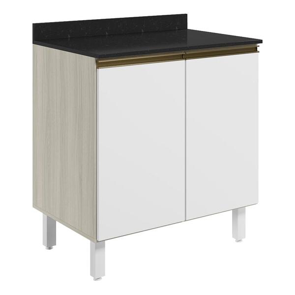 Balcao Com Tampo 2p 80 Cm Mdf Kali 12223 Nicioli