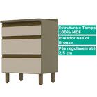 Balcao Com Tampo 3 Gavetas 60 Cm Mdf Evy Ci63 Henn