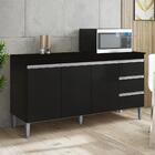 Balcao Com Tampo 3 Pt 3 G 160 Cm Andreia Reajl Moveis