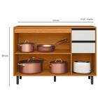 Balcão Com Tampo 3p 2g 120 Cm 12640 Raven Pln