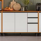 Balcão Com Tampo 3p 2g 120 Cm 12640 Raven Pln