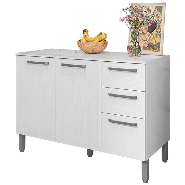 Balcao Com Tampo 3p 2g 120 Cm Mad Versalhes Ktp