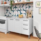 Balcao Com Tampo 3p 2g 120 Cm Mad Versalhes Ktp