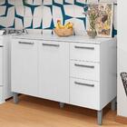 Balcao Com Tampo 3p 2g 120 Cm Mad Versalhes Ktp