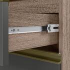 Balcao Com Tampo 4G 40 cm MDF Kali 16410 Carvalho Toq Chumbo