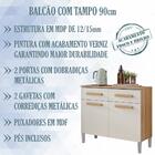 Balcao Com Tampo 90cm 2012151 Armoveis
