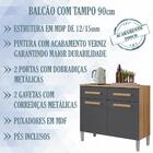 Balcao Com Tampo 90cm 2012151 Armoveis