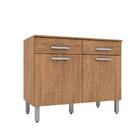 Balcão Com Tampo Bella 2 Portas 2 Gavetas Carvalho - Moveis A