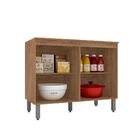 Balcão Com Tampo Bella 2 Portas Carvalho Americano - Moveis A