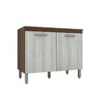 Balcão Com Tampo Bella 2 Portas Terraro/ Naturally - Moveis A